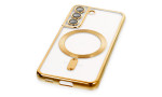 Newface Samsung Galaxy S22 Kılıf Kross Magneticsafe Kapak - Gold