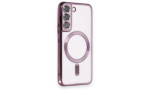 Newface Samsung Galaxy S22 Kılıf Kross Magneticsafe Kapak - Mor