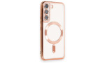 Newface Samsung Galaxy S22 Kılıf Kross Magneticsafe Kapak - Rose