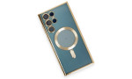 Newface Samsung Galaxy S22 Ultra Kılıf Kross Magneticsafe Kapak - Gold