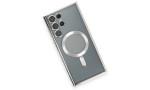 Newface Samsung Galaxy S22 Ultra Kılıf Kross Magneticsafe Kapak - Gümüş