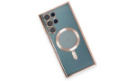 Newface Samsung Galaxy S22 Ultra Kılıf Kross Magneticsafe Kapak - Rose