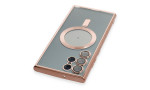 Newface Samsung Galaxy S22 Ultra Kılıf Kross Magneticsafe Kapak - Rose