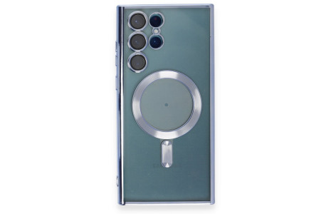 Newface Samsung Galaxy S22 Ultra Kılıf Kross Magneticsafe Kapak - Sierra Blue