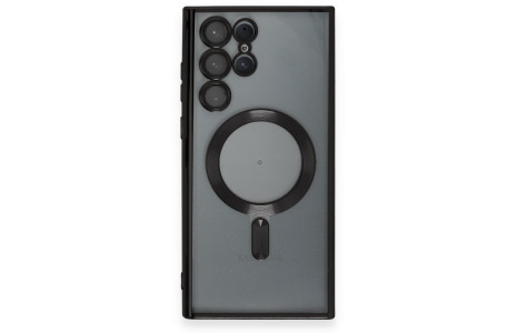 Newface Samsung Galaxy S22 Ultra Kılıf Kross Magneticsafe Kapak - Siyah