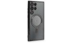 Newface Samsung Galaxy S22 Ultra Kılıf Kross Magneticsafe Kapak - Siyah