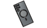Newface Samsung Galaxy S22 Ultra Kılıf Kross Magneticsafe Kapak - Siyah