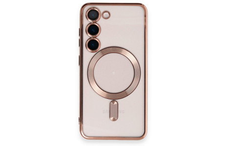 Newface Samsung Galaxy S23 Kılıf Kross Magneticsafe Kapak - Rose