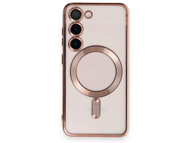 Newface Samsung Galaxy S23 Kılıf Kross Magneticsafe Kapak - Rose