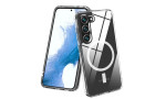 Newface Samsung Galaxy S23 Kılıf Magneticsafe Şeffaf Silikon - Şeffaf