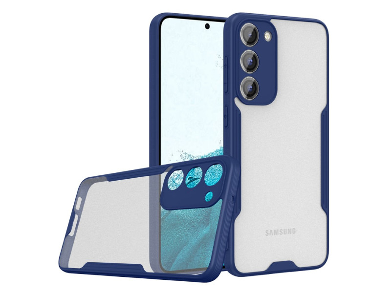 Newface Samsung Galaxy S23 Kılıf Platin Silikon - Lacivert