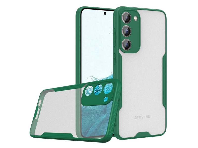Newface Samsung Galaxy S23 Kılıf Platin Silikon - Yeşil