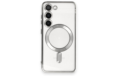 Newface Samsung Galaxy S23 Plus Kılıf Kross Magneticsafe Kapak - Gümüş