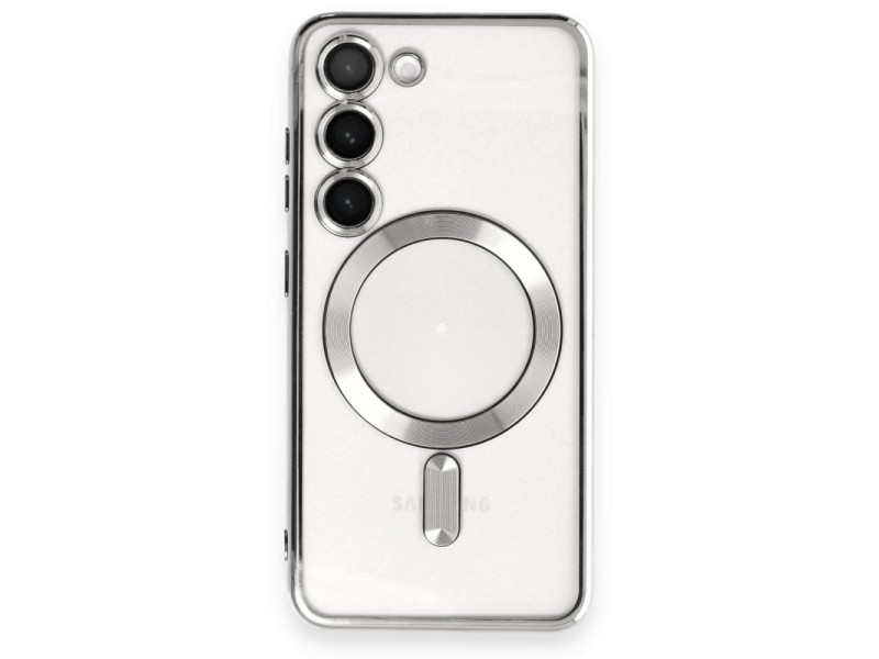 Newface Samsung Galaxy S23 Plus Kılıf Kross Magneticsafe Kapak - Gümüş