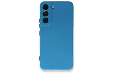 Newface Samsung Galaxy S23 Plus Kılıf Nano içi Kadife Silikon - Mavi