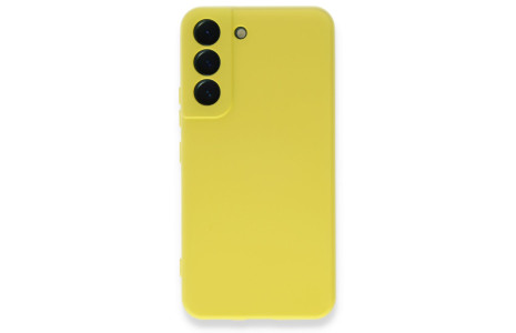 Newface Samsung Galaxy S23 Plus Kılıf Nano içi Kadife Silikon - Sarı