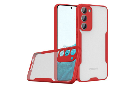 Newface Samsung Galaxy S23 Plus Kılıf Platin Silikon - Kırmızı