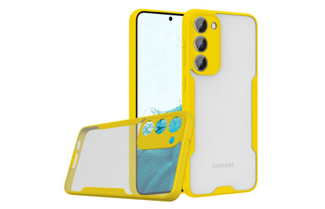 Newface Samsung Galaxy S23 Plus Kılıf Platin Silikon - Sarı