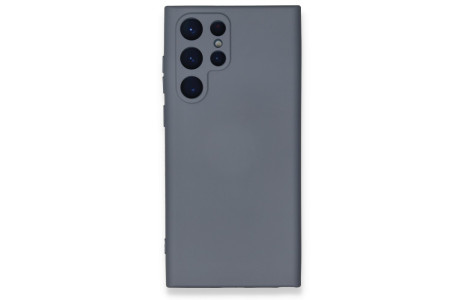 Newface Samsung Galaxy S23 Ultra Kılıf Nano içi Kadife Silikon - Gri