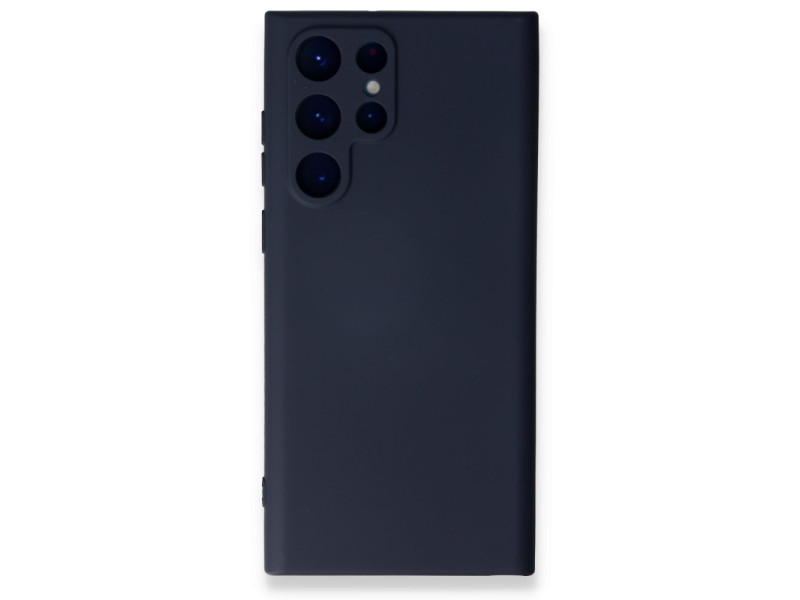 Newface Samsung Galaxy S23 Ultra Kılıf Nano içi Kadife Silikon - Lacivert