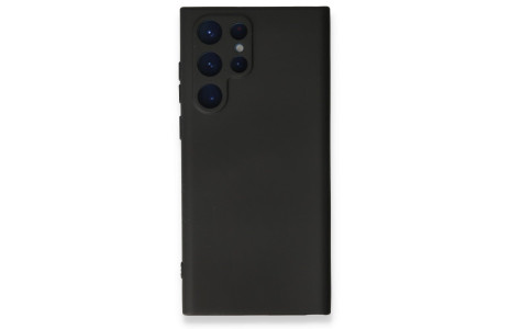 Newface Samsung Galaxy S23 Ultra Kılıf Nano içi Kadife Silikon - Siyah