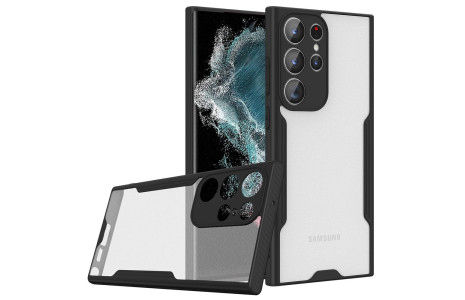 Newface Samsung Galaxy S23 Ultra Kılıf Platin Silikon - Siyah