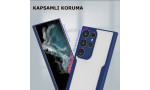 Newface Samsung Galaxy S23 Ultra Kılıf Platin Silikon - Yeşil