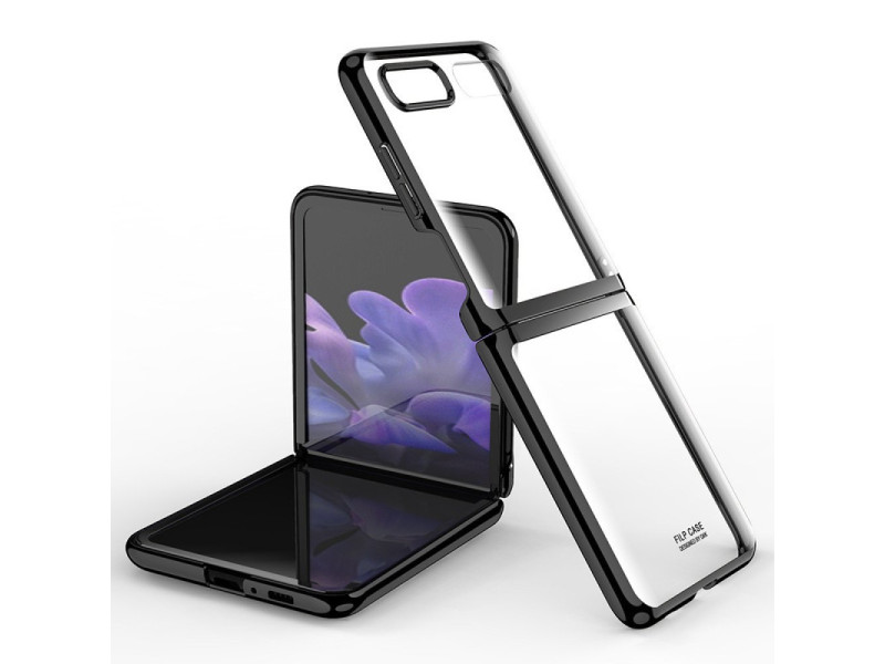 Newface Samsung Galaxy Z Flip 4 Kılıf Fold Element Kapak - Siyah