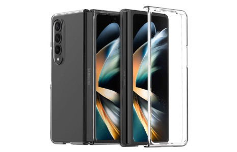 Newface Samsung Galaxy Z Fold 4 Kılıf Fold TPU Silikon - Şeffaf