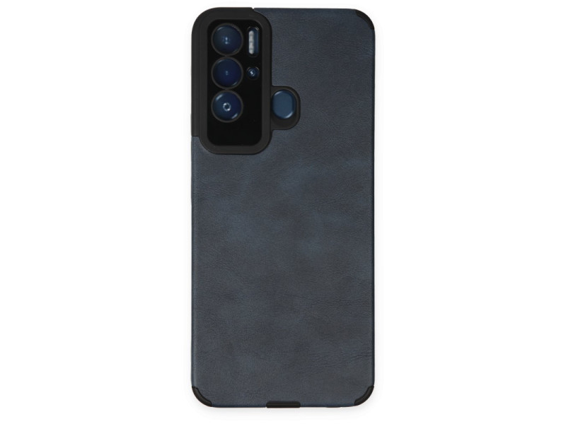 Newface Tecno Pova Neo Kılıf Loop Deri Silikon - Lacivert