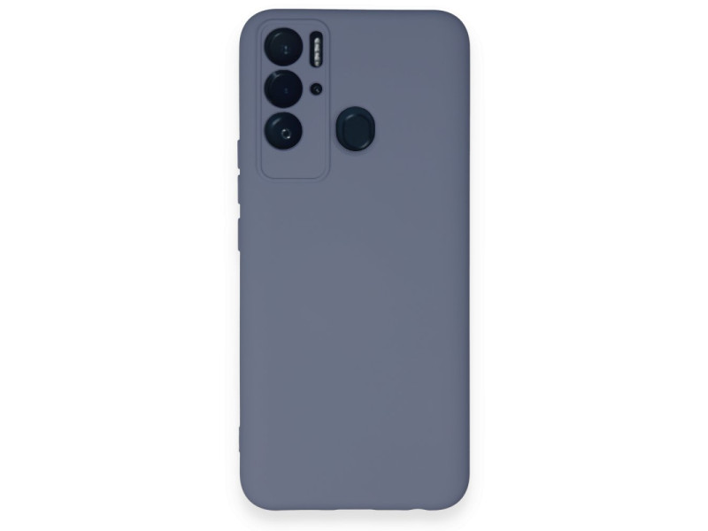 Newface Tecno Pova Neo Kılıf Nano içi Kadife Silikon - Gri