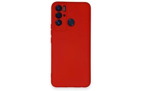 Newface Tecno Pova Neo Kılıf Nano içi Kadife Silikon - Kırmızı