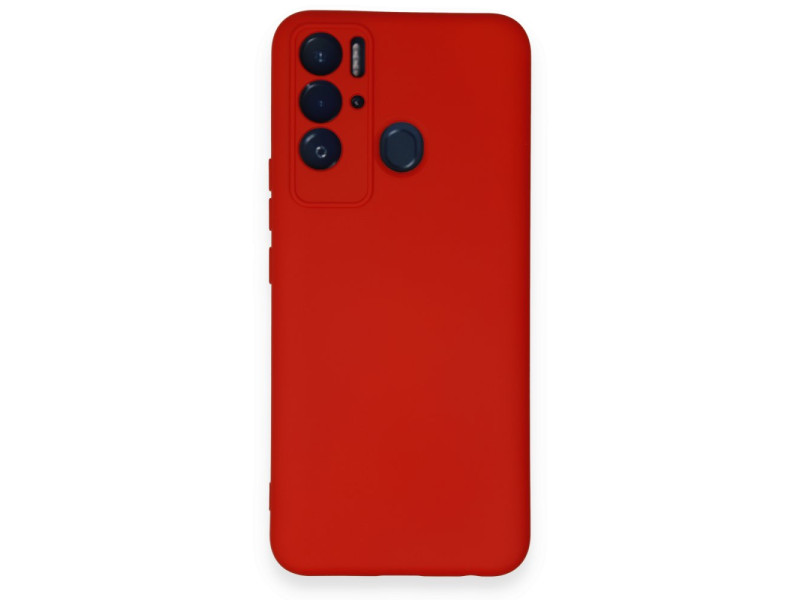 Newface Tecno Pova Neo Kılıf Nano içi Kadife Silikon - Kırmızı