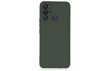 Newface Tecno Pova Neo Kılıf Nano içi Kadife Silikon - Koyu Yeşil