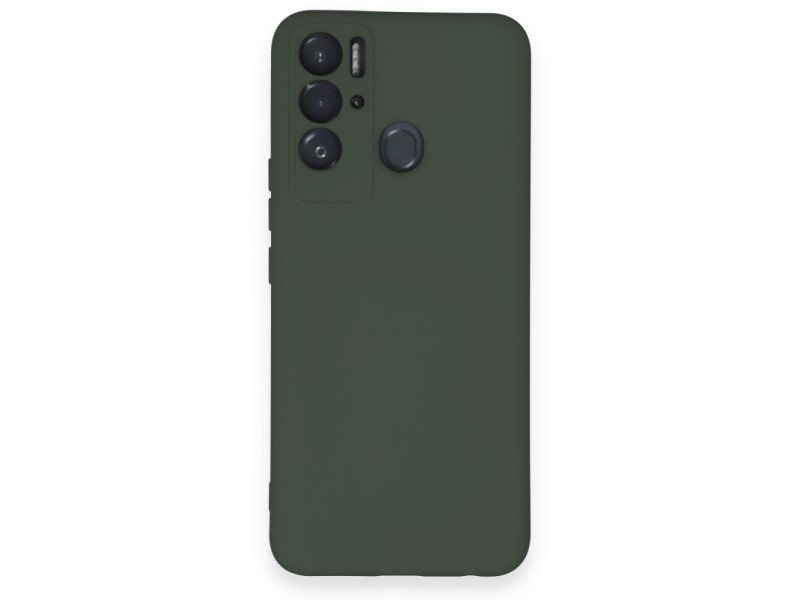 Newface Tecno Pova Neo Kılıf Nano içi Kadife Silikon - Koyu Yeşil