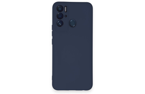Newface Tecno Pova Neo Kılıf Nano içi Kadife Silikon - Lacivert