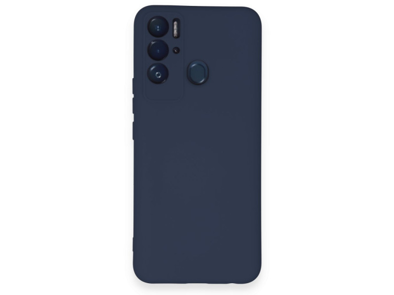 Newface Tecno Pova Neo Kılıf Nano içi Kadife Silikon - Lacivert