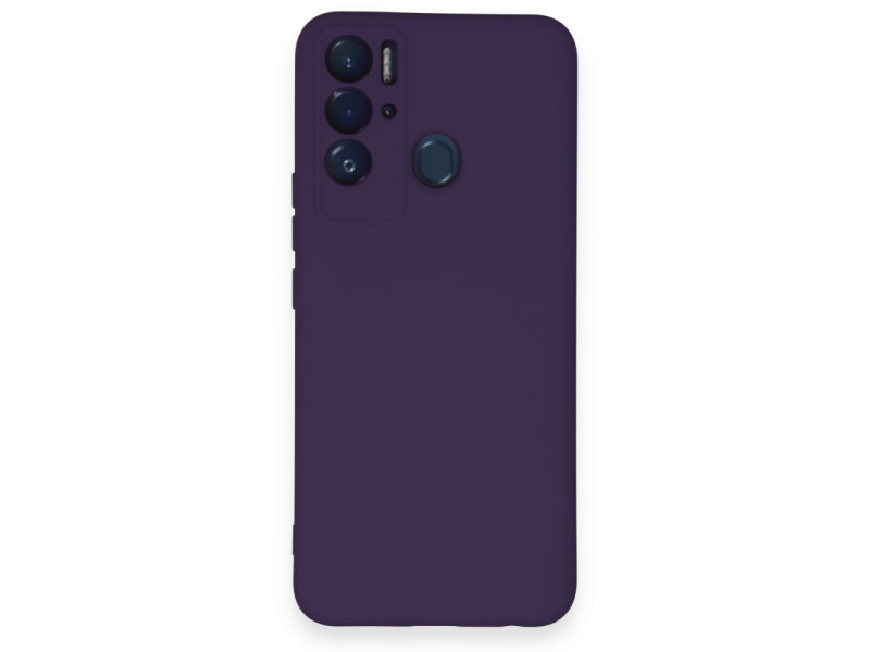 Newface Tecno Pova Neo Kılıf Nano içi Kadife Silikon - Mor