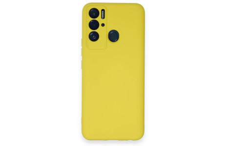 Newface Tecno Pova Neo Kılıf Nano içi Kadife Silikon - Sarı