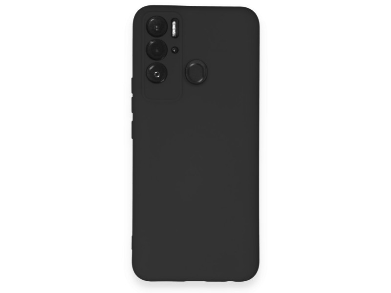 Newface Tecno Pova Neo Kılıf Nano içi Kadife Silikon - Siyah