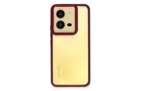 Newface Vivo V25 5G Kılıf Dora Kapak - Kırmızı