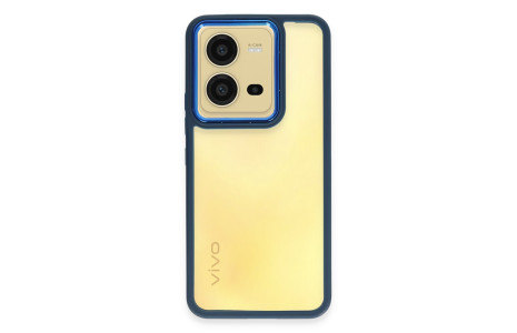 Newface Vivo V25 5G Kılıf Dora Kapak - Mavi