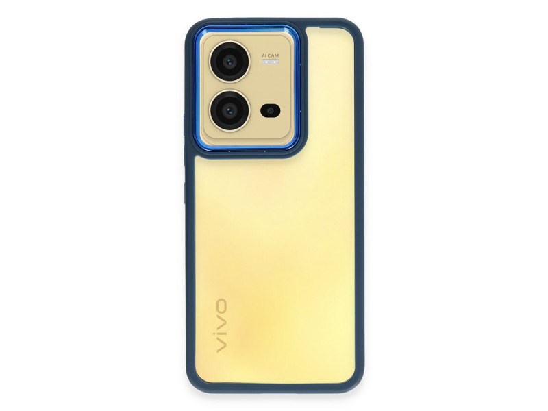 Newface Vivo V25 5G Kılıf Dora Kapak - Mavi
