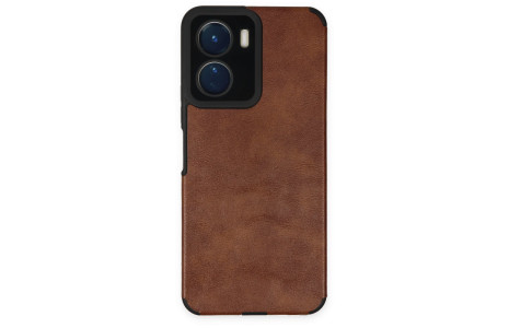 Newface Vivo Y16 Kılıf Loop Deri Silikon - Kahverengi