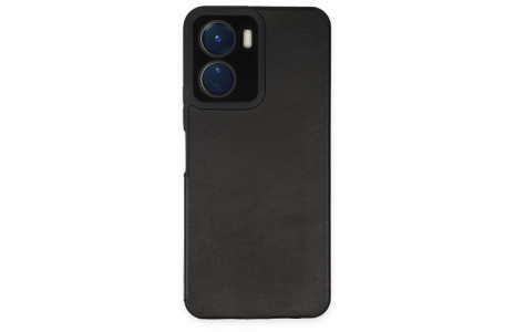 Newface Vivo Y16 Kılıf Loop Deri Silikon - Siyah