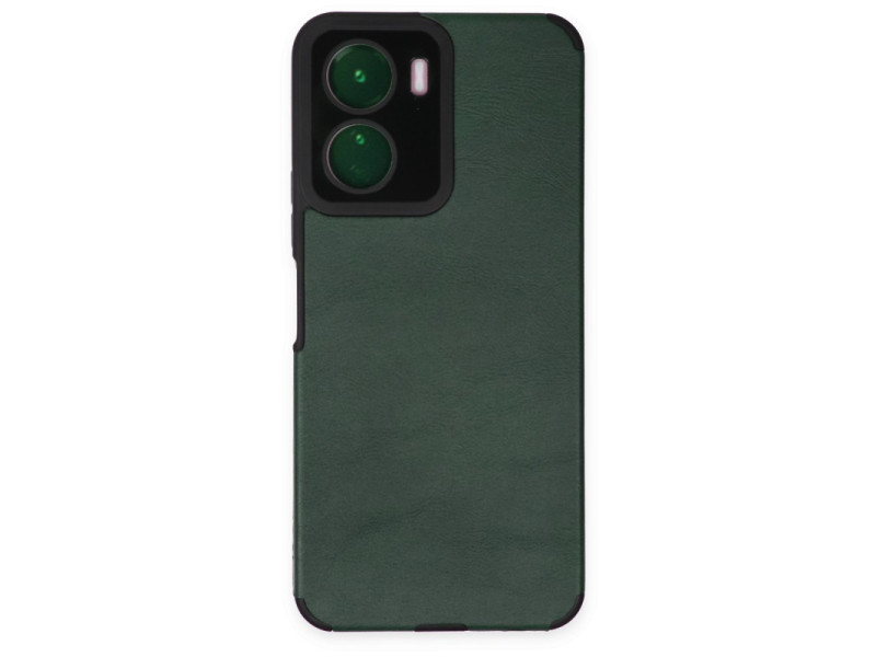 Newface Vivo Y16 Kılıf Loop Deri Silikon - Yeşil