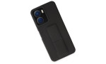 Newface Vivo Y16 Kılıf Mega Standlı Silikon - Siyah