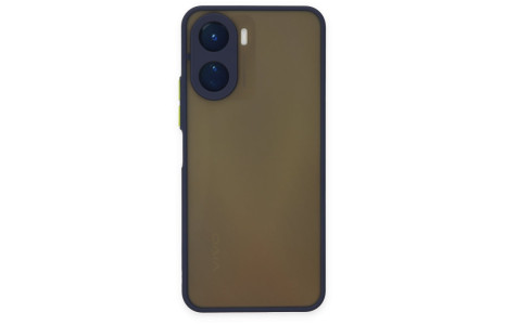 Newface Vivo Y16 Kılıf Montreal Silikon Kapak - Lacivert