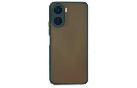 Newface Vivo Y16 Kılıf Montreal Silikon Kapak - Yeşil