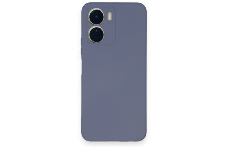 Newface Vivo Y16 Kılıf Nano içi Kadife Silikon - Gri